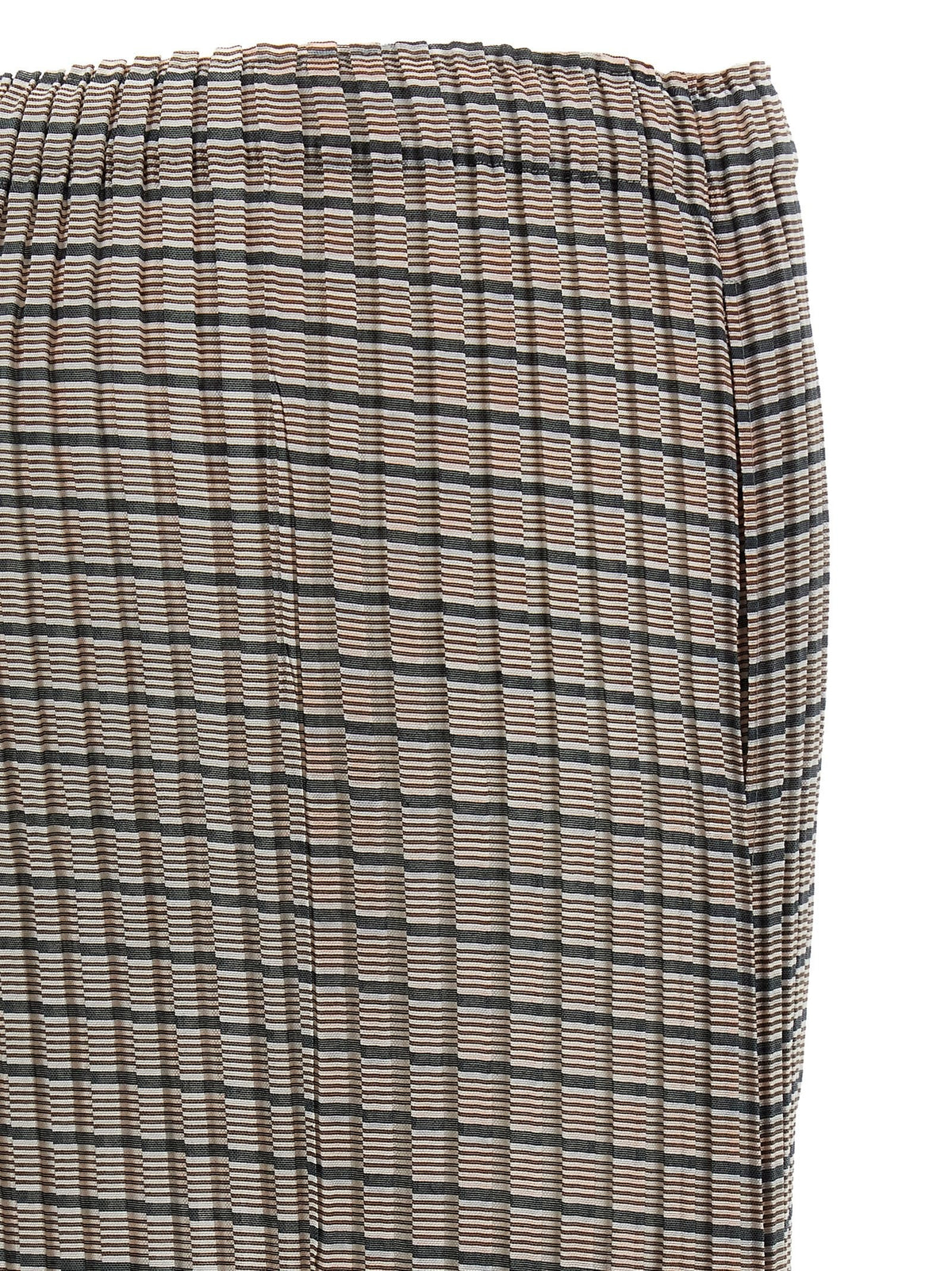 ISSEY MIYAKE Generic Stripes (machine Pleats) Skirt Brown, view 4