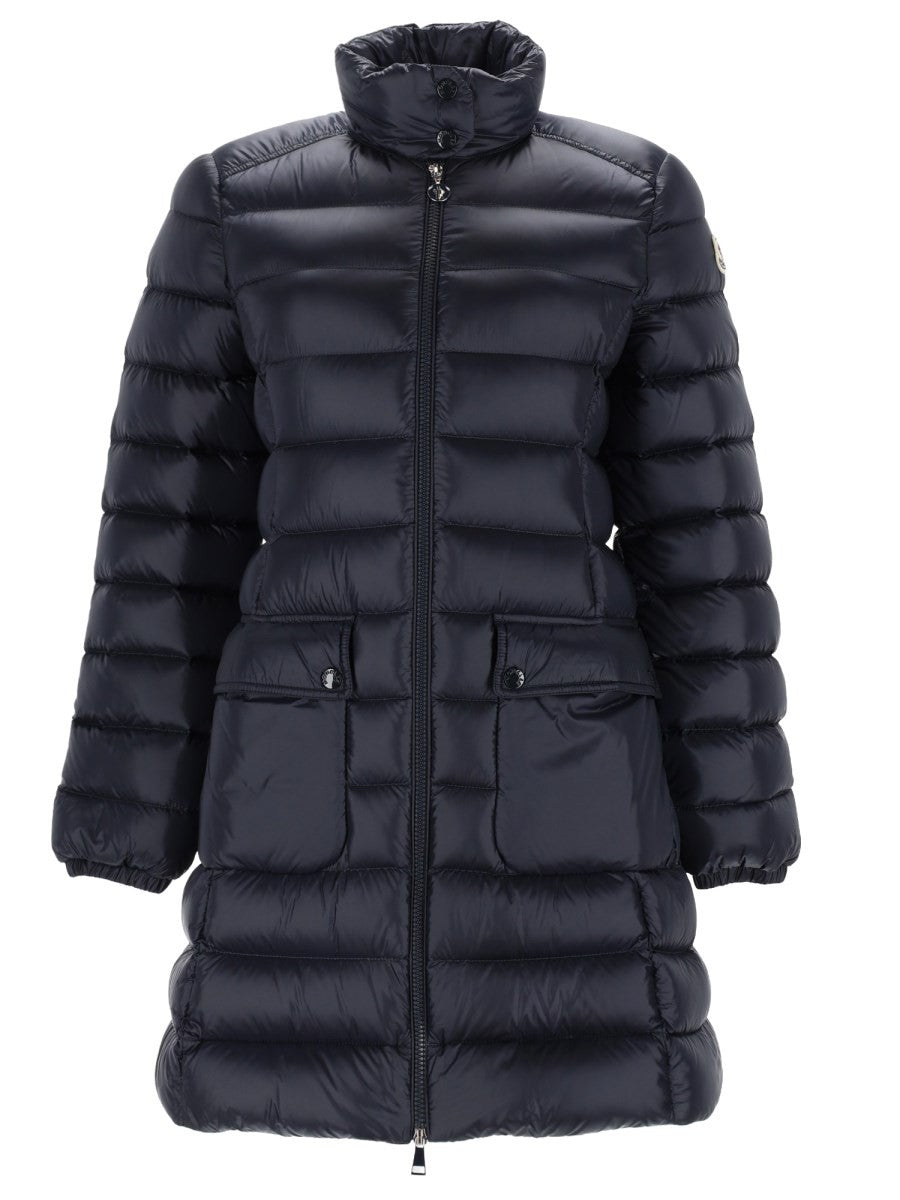 Moncler Women's Genet Long Down Jacket Blue