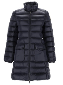 Moncler Women's Genet Long Down Jacket Blue