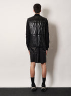 Moncler + Rick Owens Men's Geocamo Flight Leather Vest Black