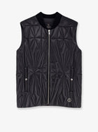 Moncler + Rick Owens Men's Geocamo Flight Leather Vest Black