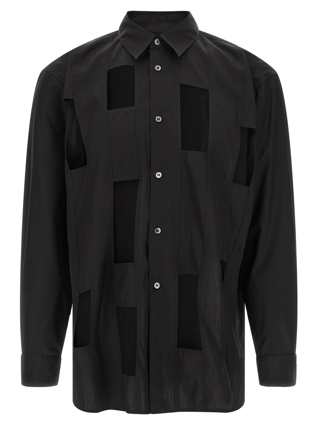Comme Des Garçons Homme Plus Geometric Cut Out Shirt Black