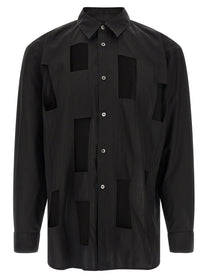 Comme Des Garçons Homme Plus Geometric Cut Out Shirt Black