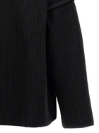 Jil Sander Geometric Neckline Sweater Black, view 4