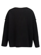 Jil Sander Geometric Neckline Sweater Black, view 2