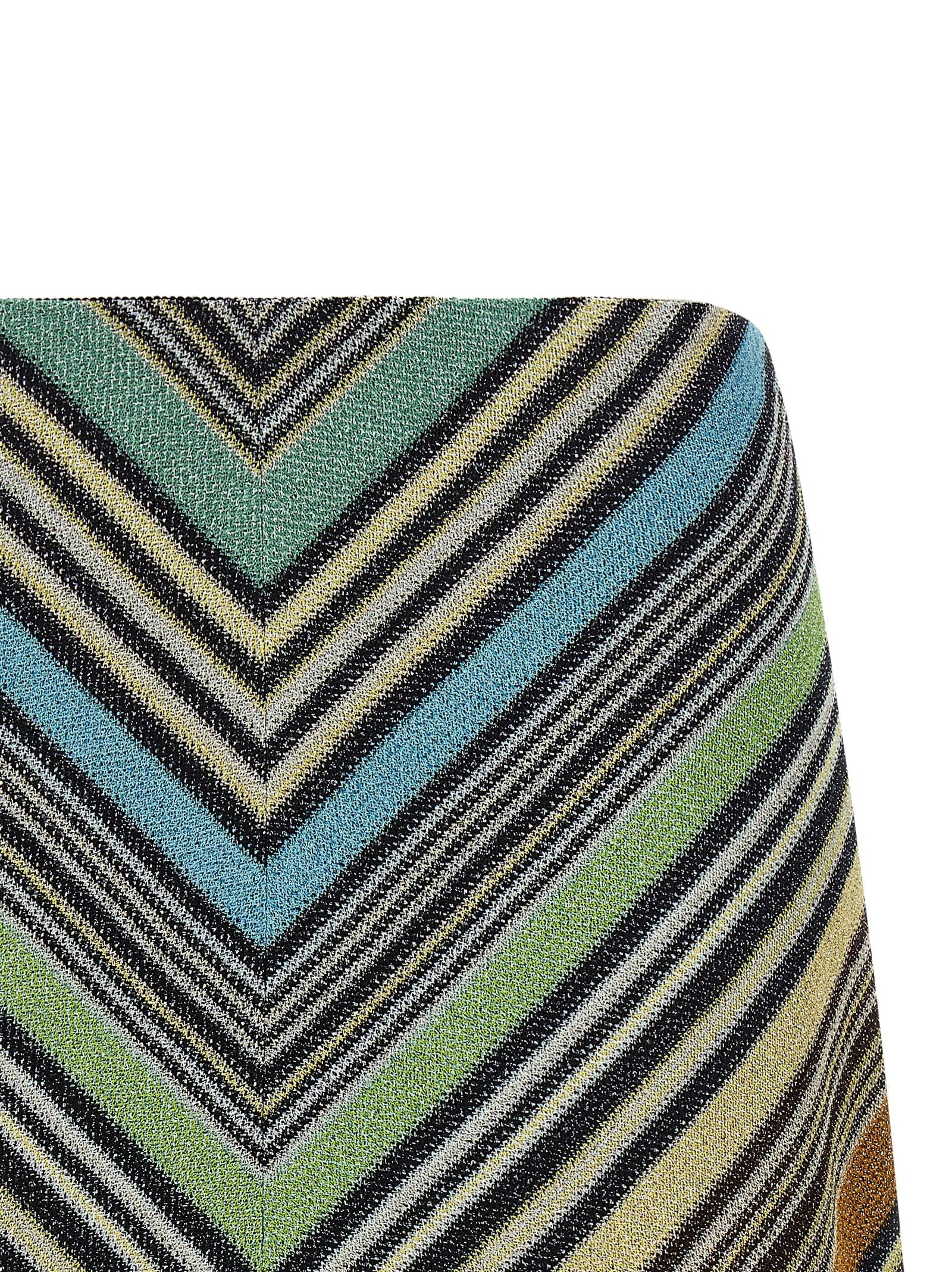 Missoni Geometric Pattern Skirt Gold