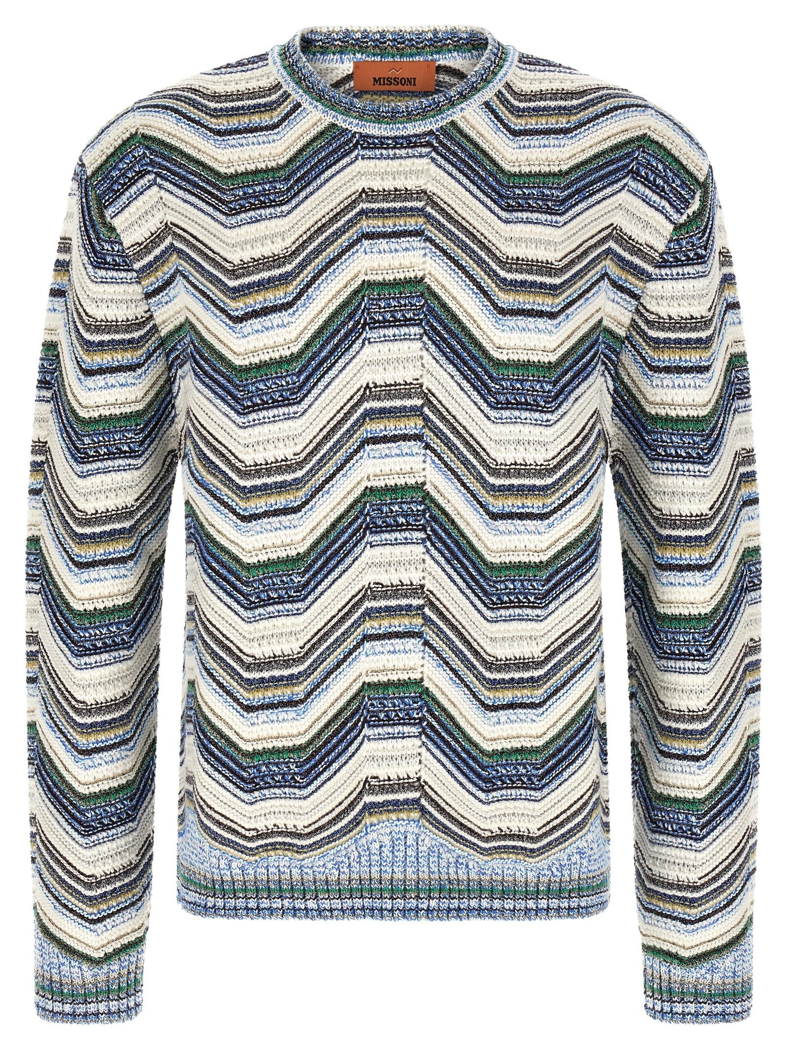 Missoni Geometric Zig Zag Sweater Gold