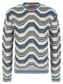 Missoni Geometric Zig Zag Sweater Gold