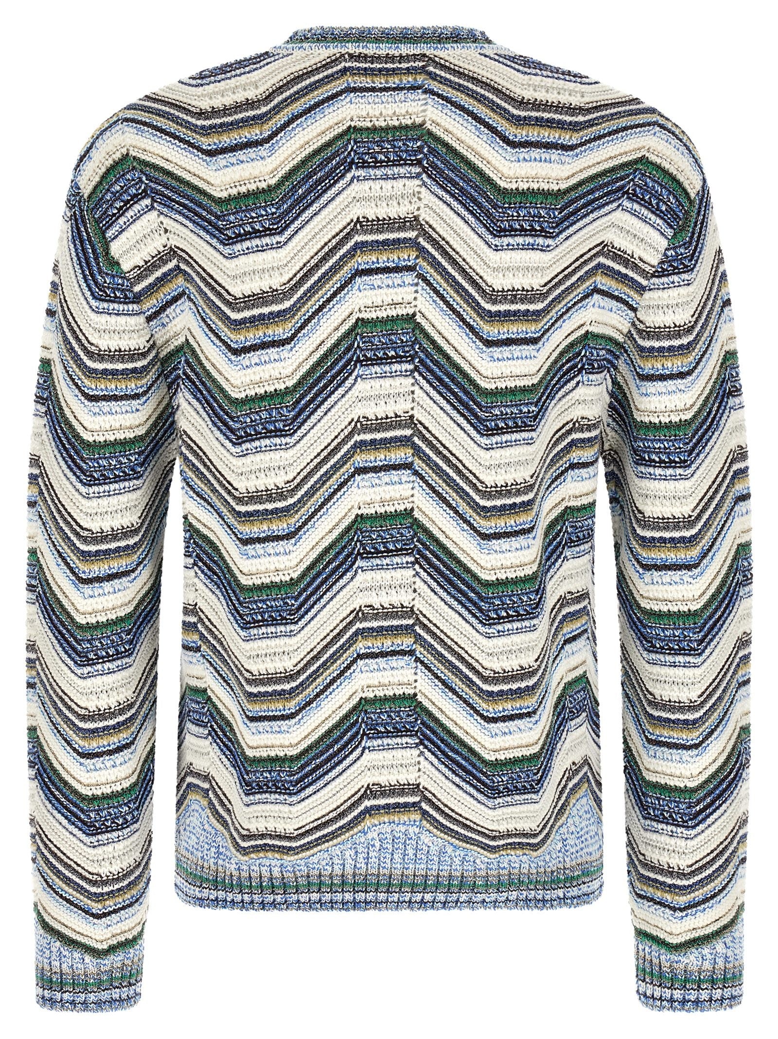 Missoni Geometric Zig Zag Sweater Gold