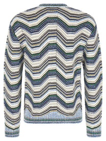 Missoni Geometric Zig Zag Sweater Gold