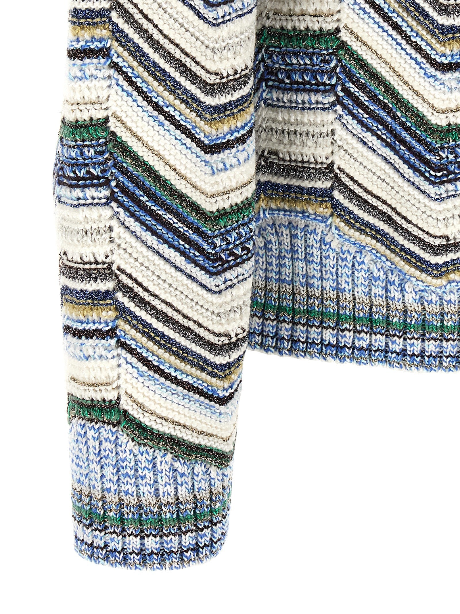 Missoni Geometric Zig Zag Sweater Gold