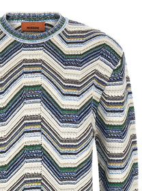 Missoni Geometric Zig Zag Sweater Gold