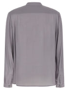 Tory Burch Georgette Bow Blouse Grey, view 2