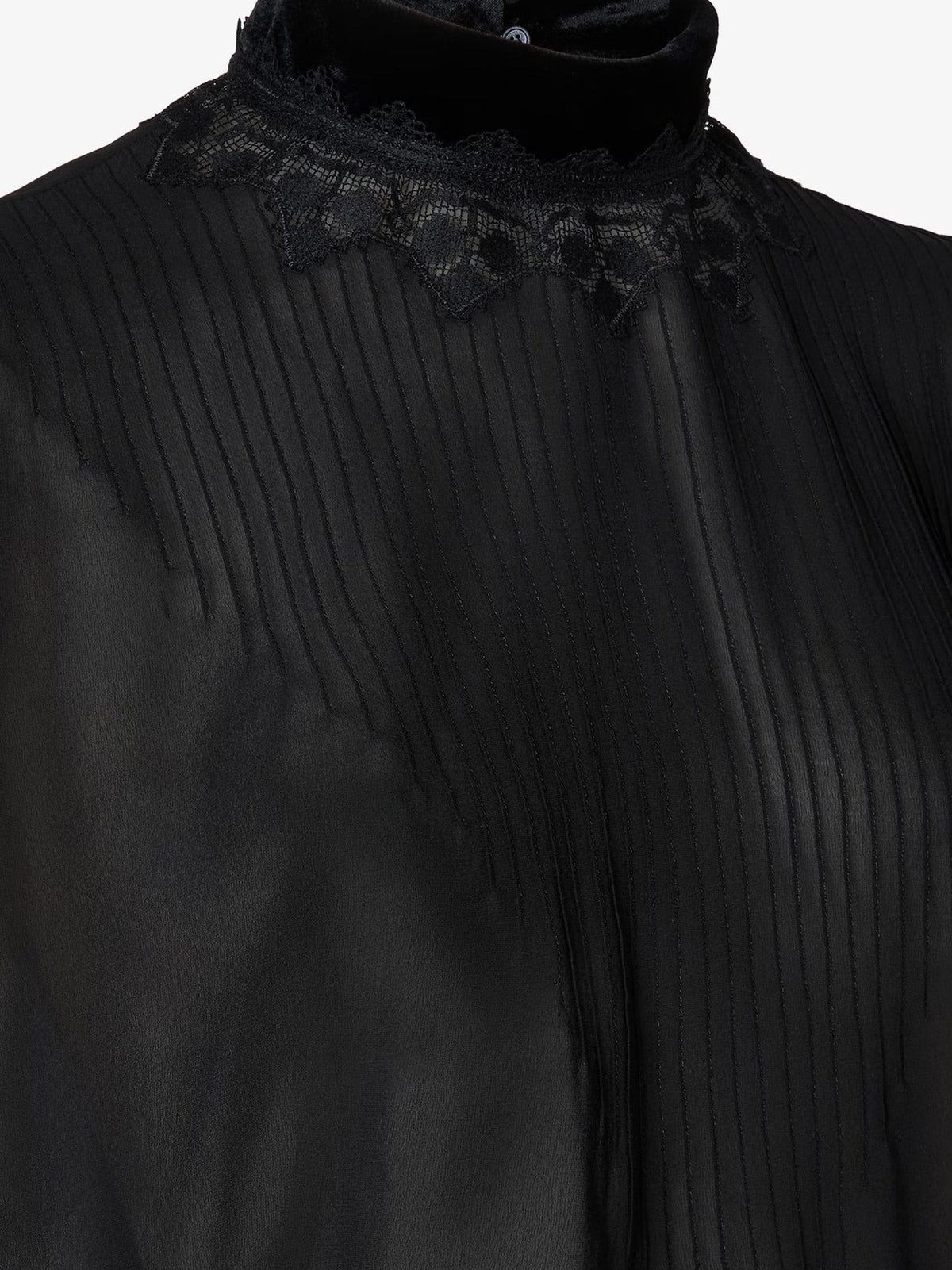 Fendi Women's Georgette Dress Black, view 3