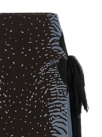 Ferragamo Georgette Skirt Gold