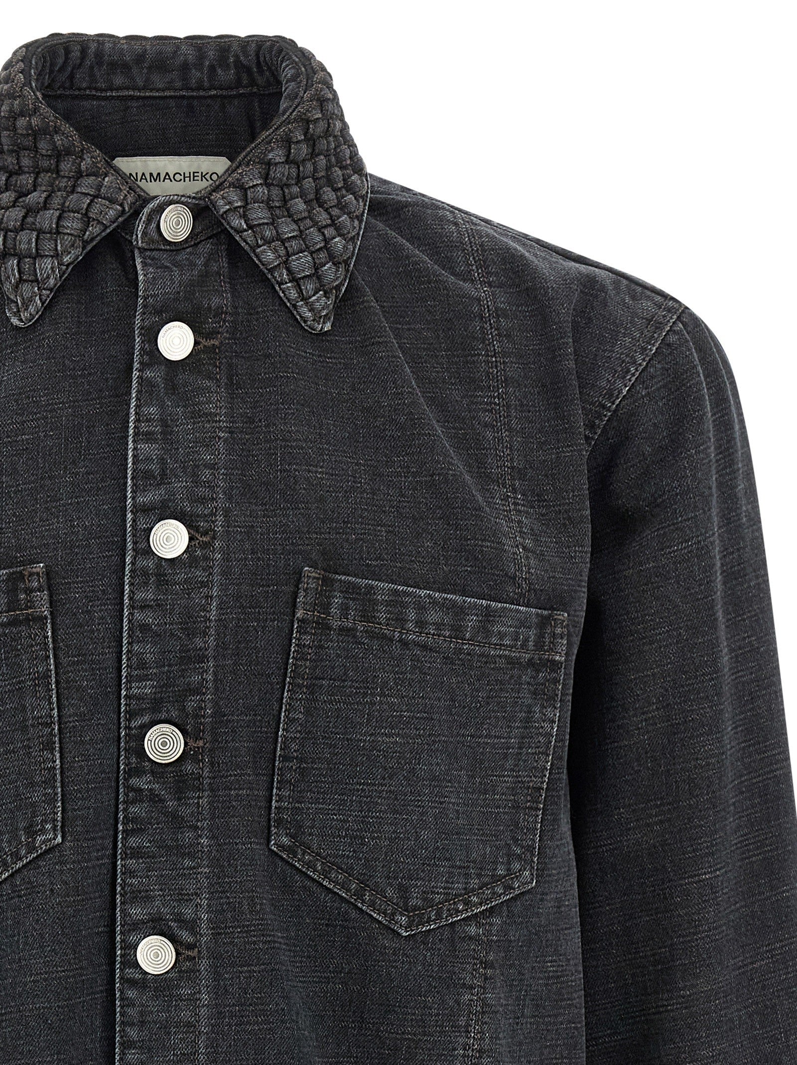 NAMACHEKO Gervis Braided Shirt Black
