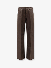 Rick Owens Men's Geth Recycled Material Trousers Grey