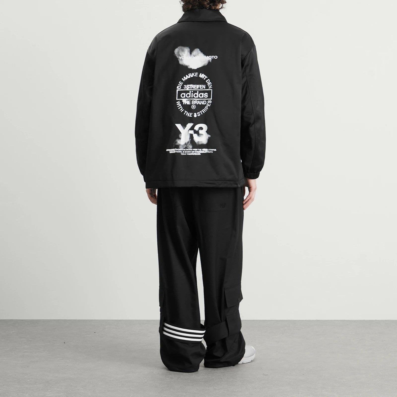 Adidas Y3 Unisex Gfx Coach Jkt Black Black