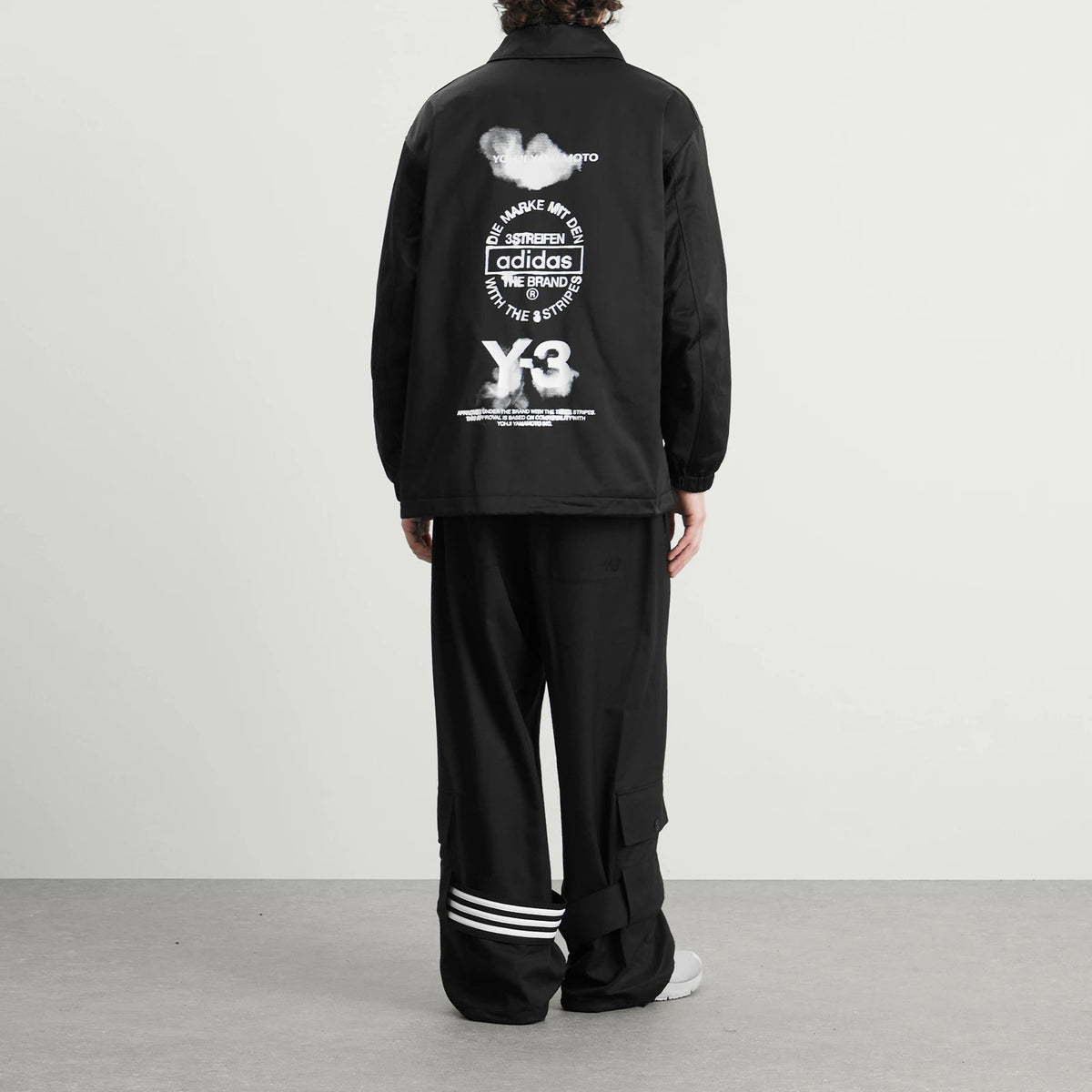 Adidas Y3 Unisex Gfx Coach Jkt Black Black