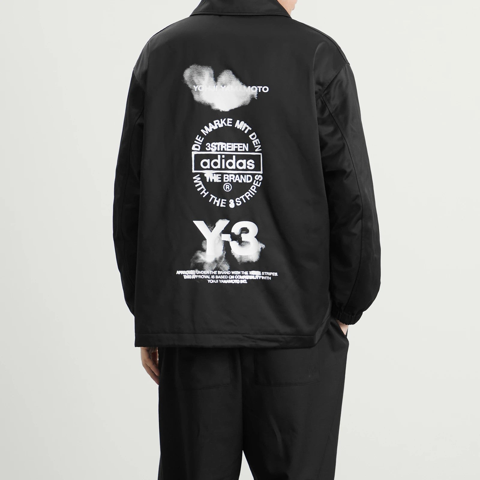 Adidas Y3 Unisex Gfx Coach Jkt Black Black