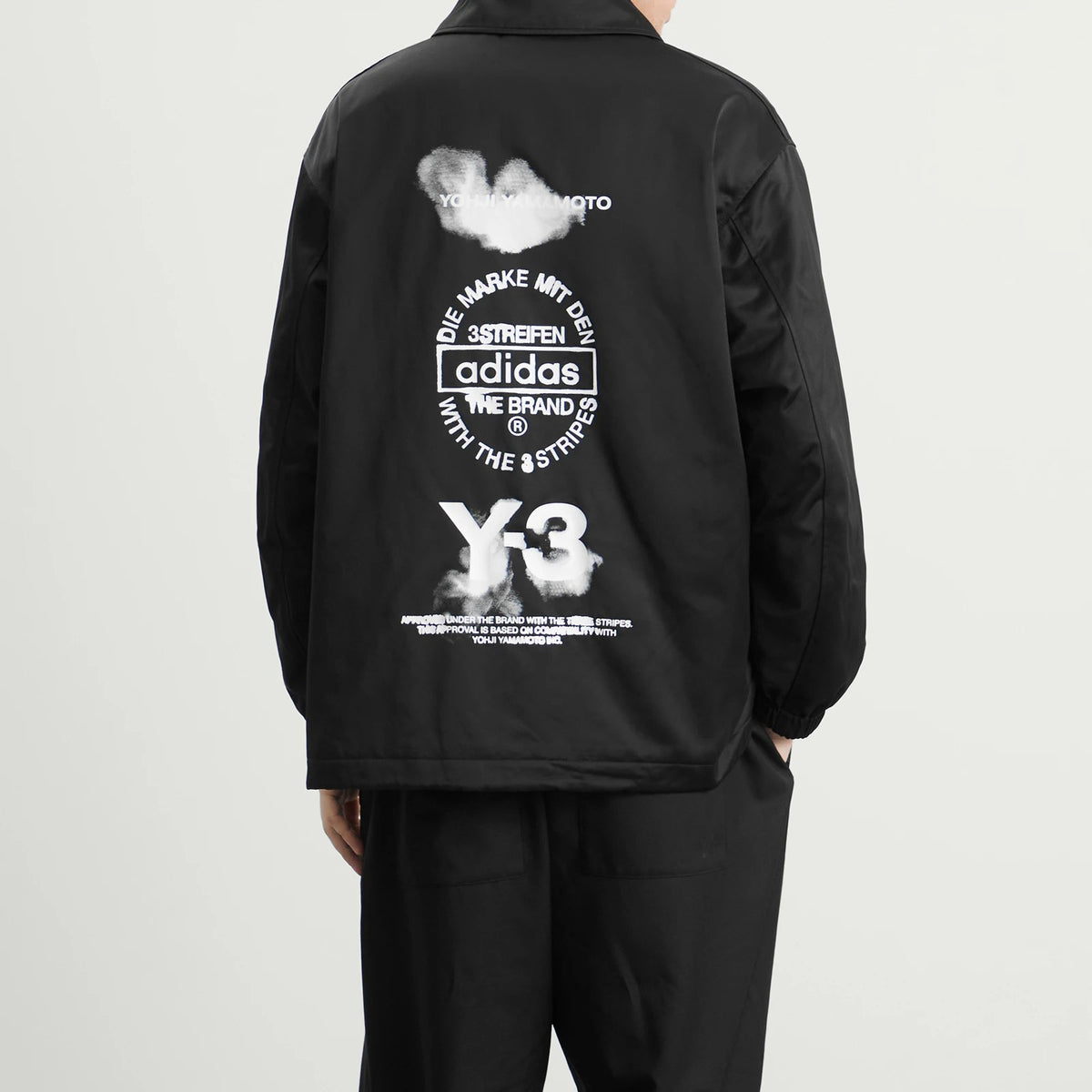Adidas Y3 Unisex Gfx Coach Jkt Black Black, view 3