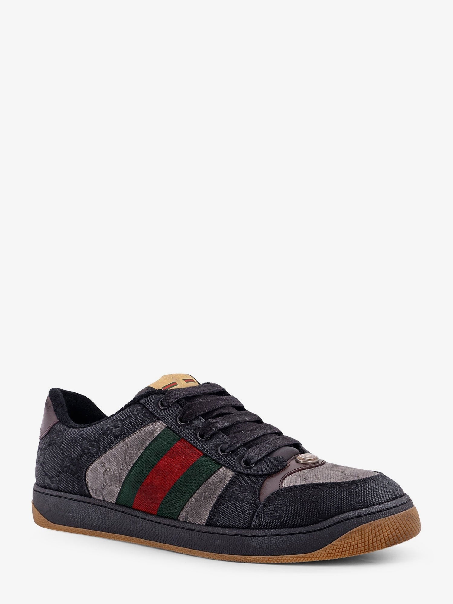 Gucci Men's GG Bicolor Fabric Sneakers Black