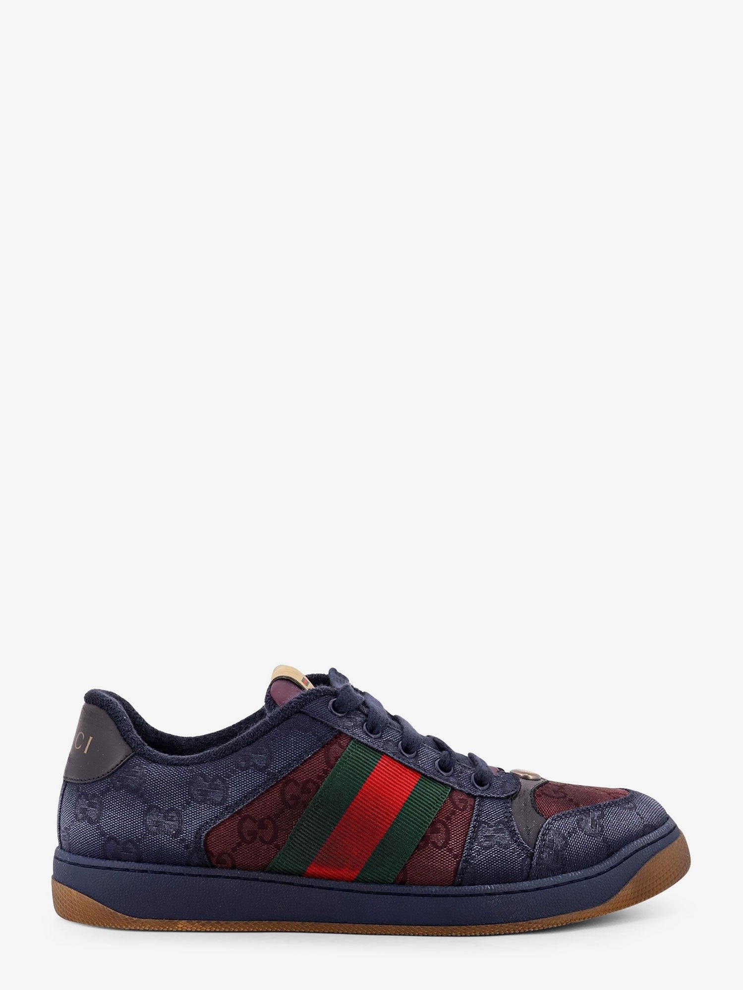 Gucci Men's GG Bicolor Fabric Sneakers Blue