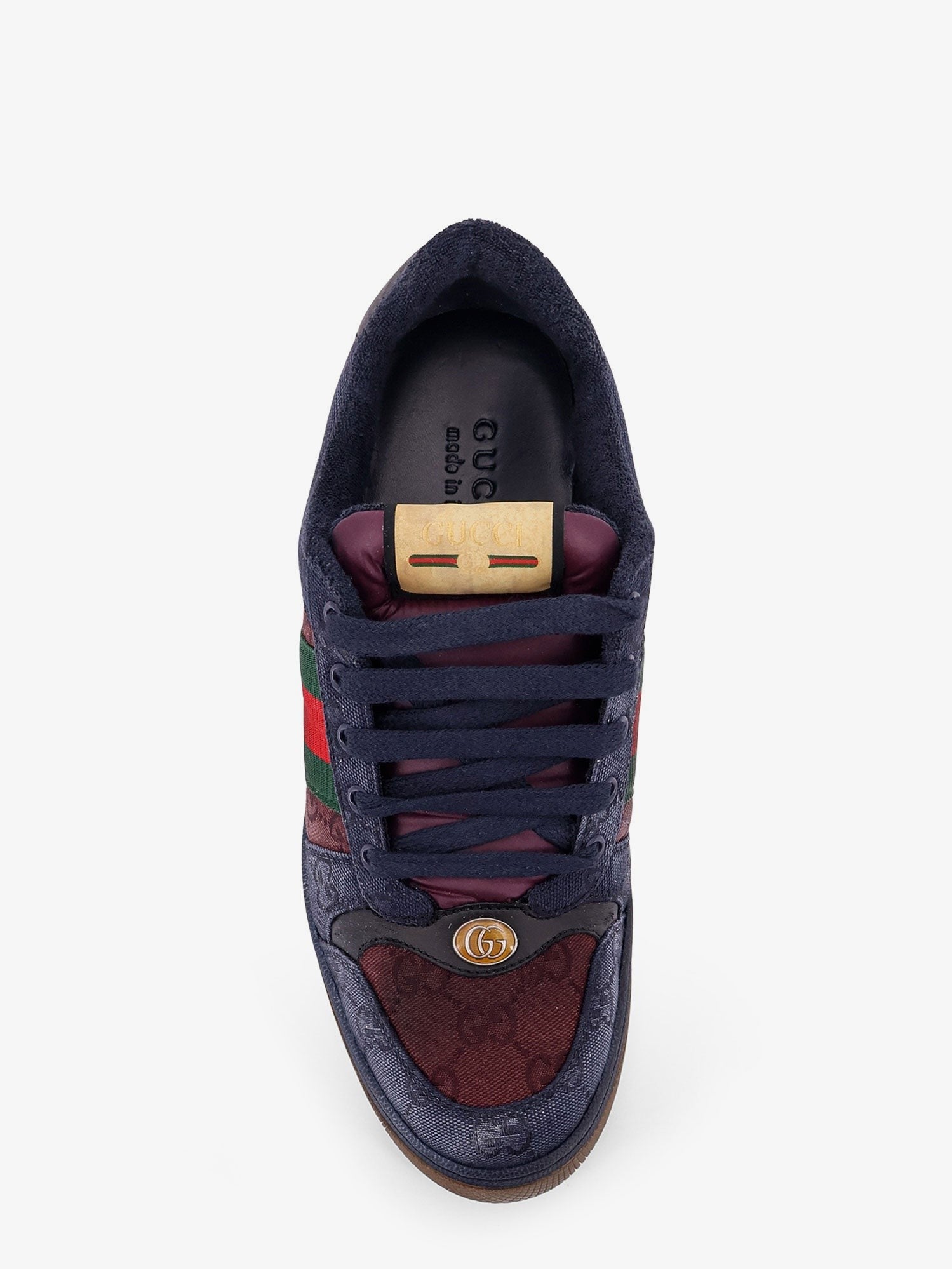 Gucci Men's GG Bicolor Fabric Sneakers Blue