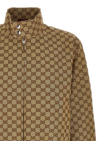 Gucci Men's GG Fabric Jacket Beige