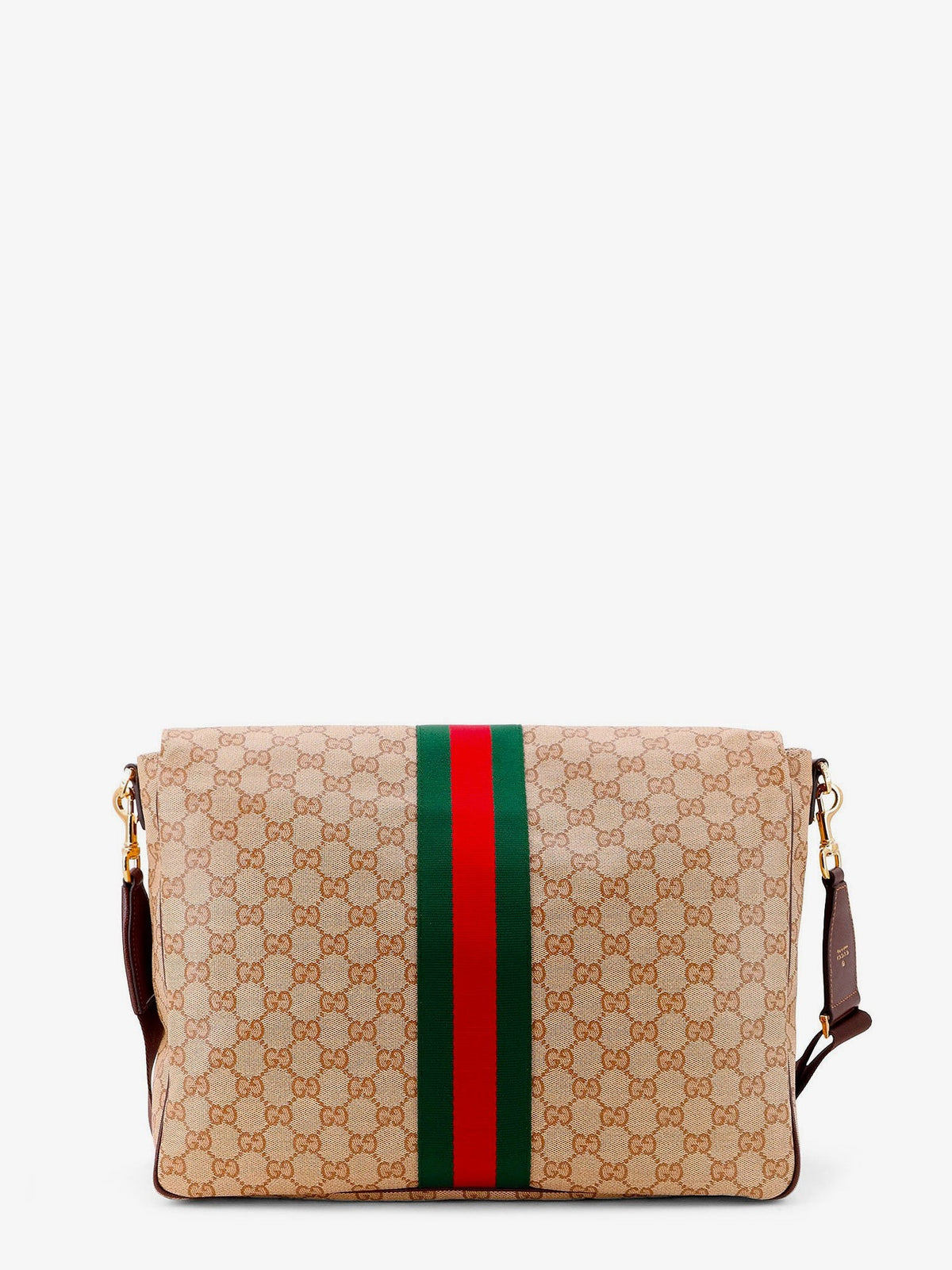 Gucci Men's GG Canvas Crossbody Bag Beige, view 2