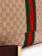 Gucci Men's GG Canvas Crossbody Bag Beige, view 5