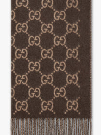 Gucci Men's GG Cashmere Scarf Beige