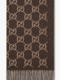 Gucci Men's GG Cashmere Scarf Beige