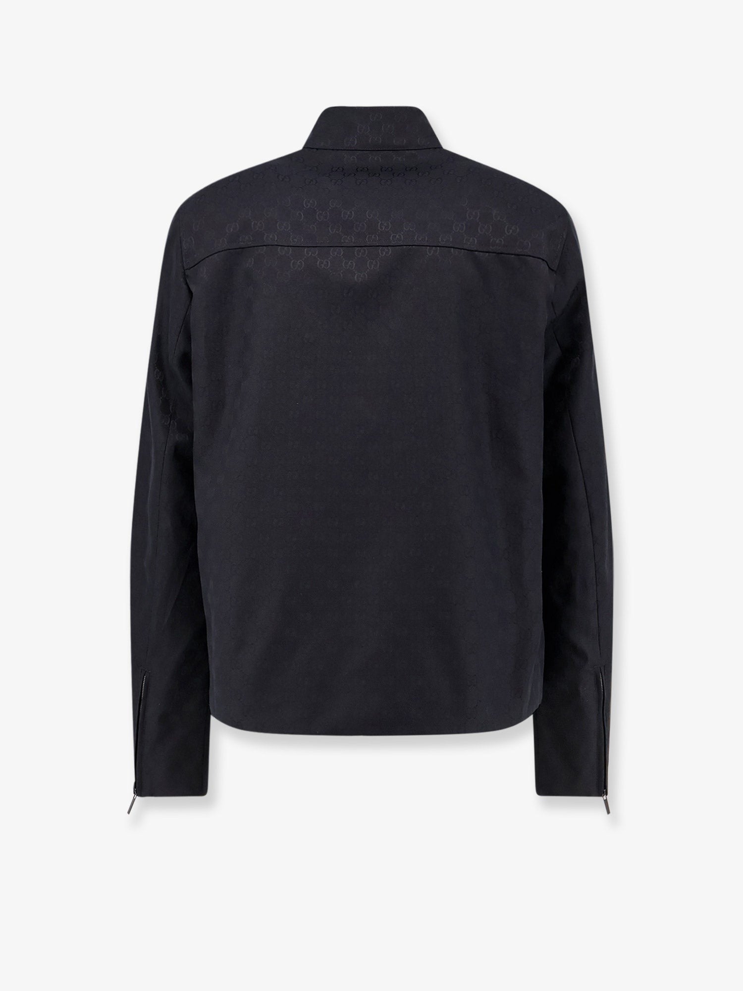 Gucci Men's GG Cotton Fabric Jacket Black