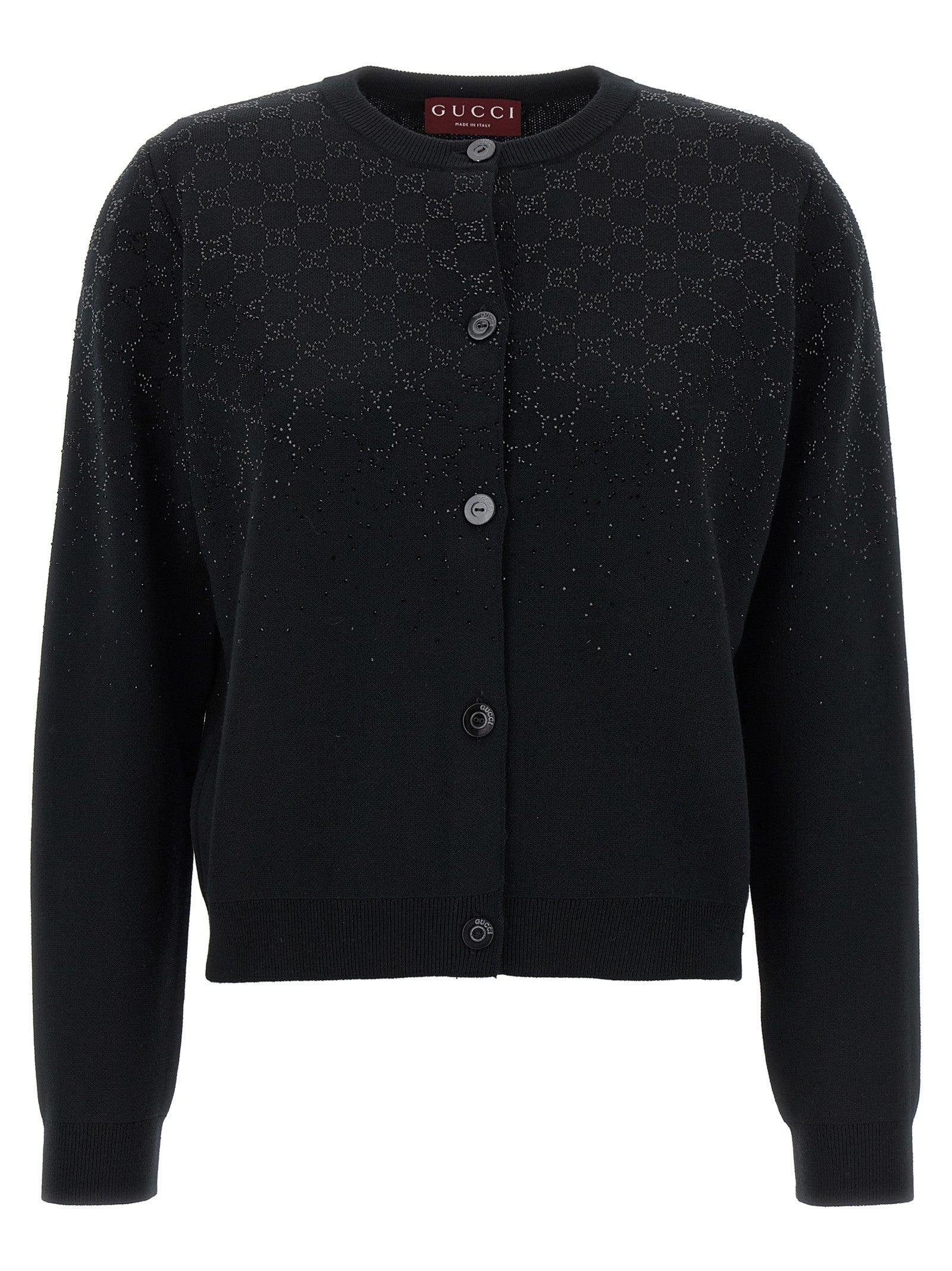 Gucci GG Crystal Cardigan Black