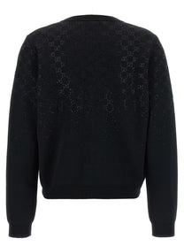 Gucci GG Crystal Cardigan Black