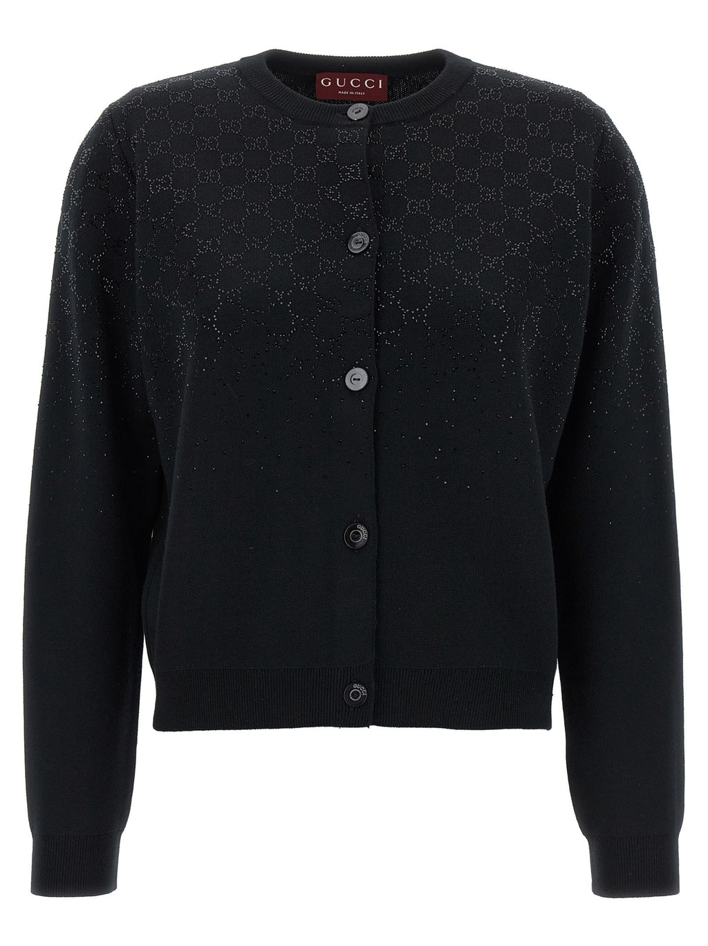Gucci GG Crystal Cardigan Black