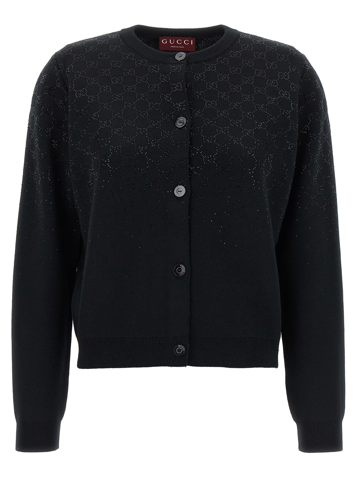 Gucci GG Crystal Cardigan Black