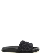 Gucci GG Denim Slides Black