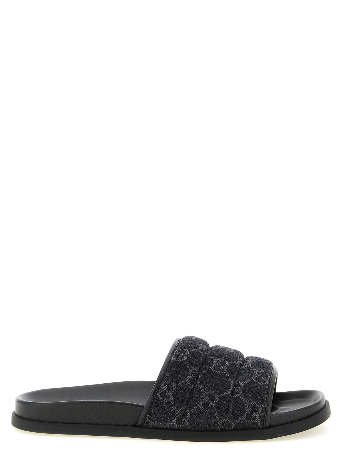 Gucci GG Denim Slides Black