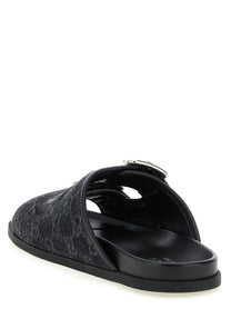Gucci GG Denim Slides Black