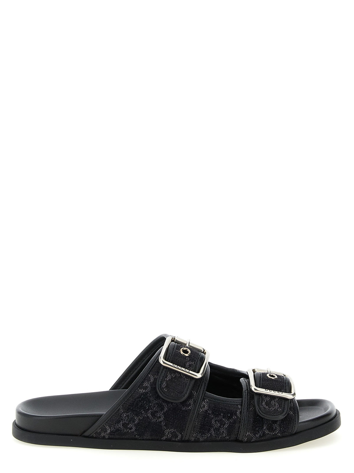 Gucci GG Denim Slides Black