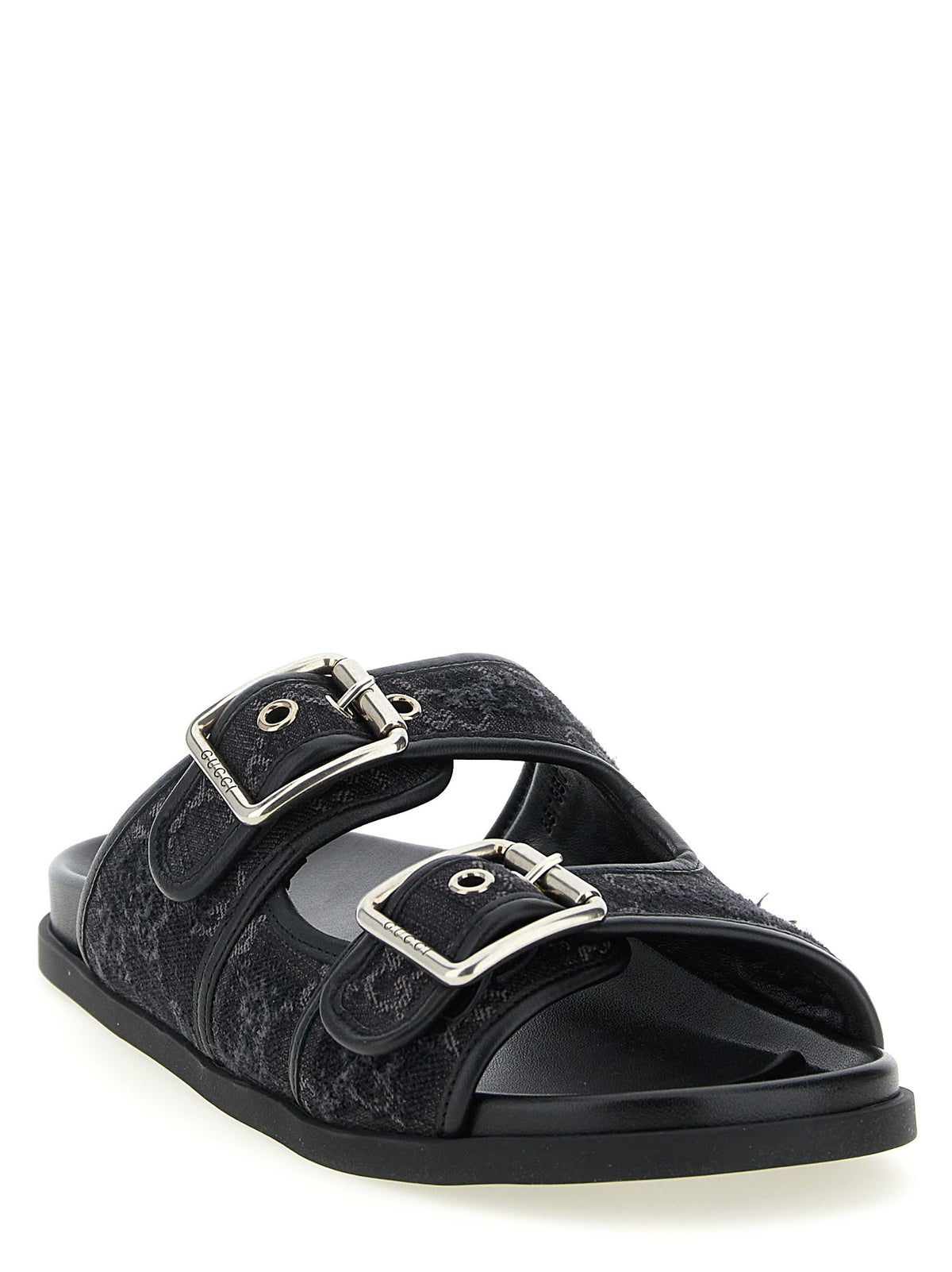 Gucci GG Denim Slides Black