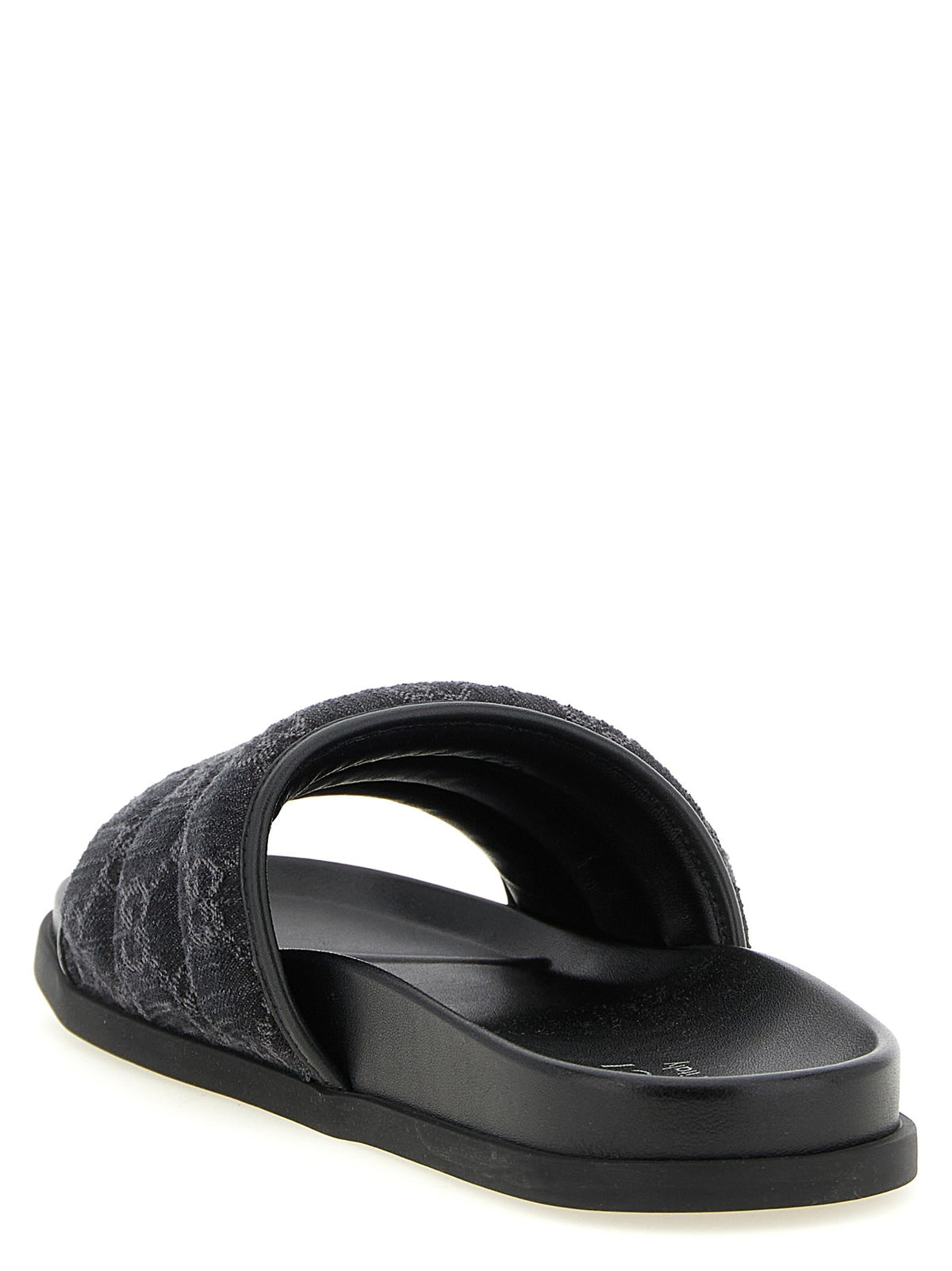 Gucci GG Denim Slides Black