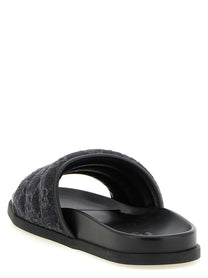Gucci GG Denim Slides Black