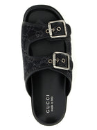 Gucci GG Denim Slides Black, view 4