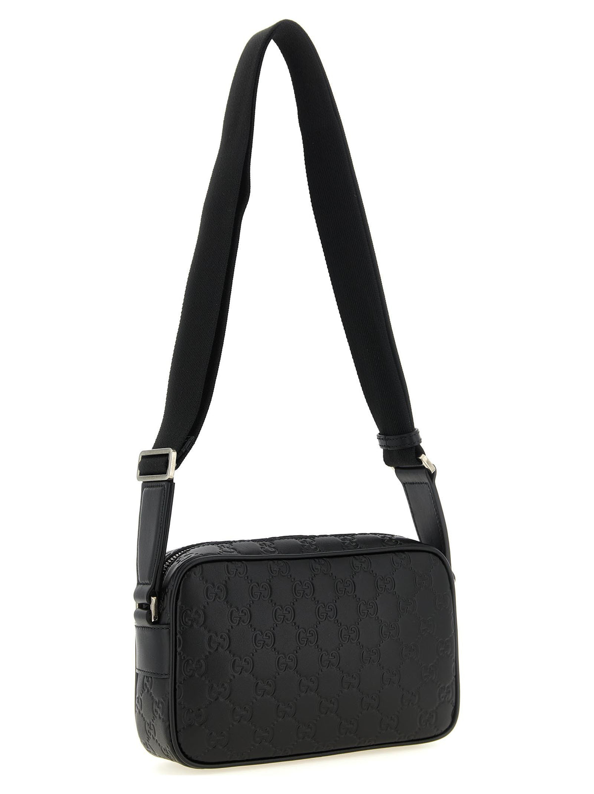 Gucci GG Emblem Small Crossbody Bag Black, view 2