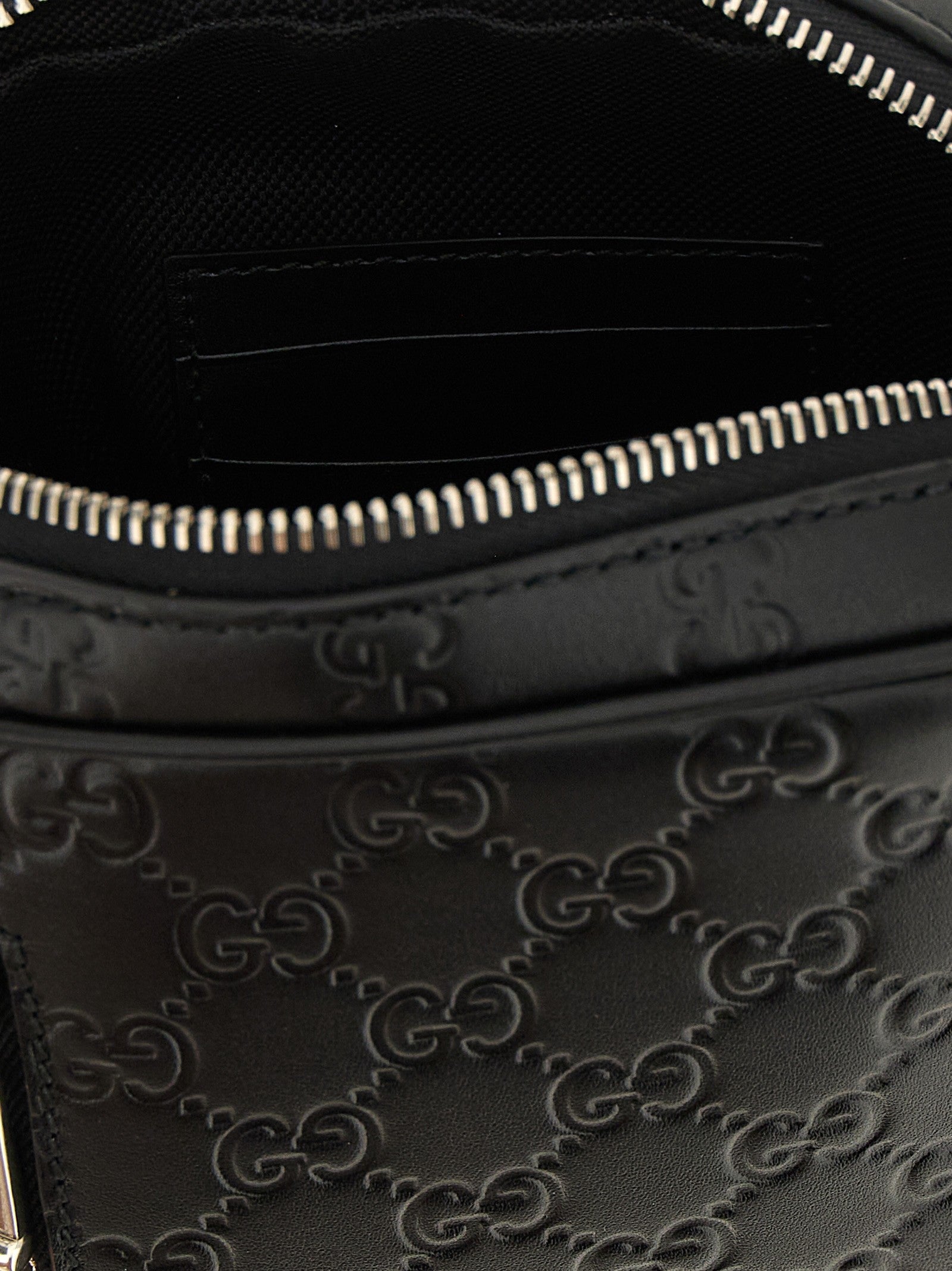 Gucci GG Emblem Small Crossbody Bag Black