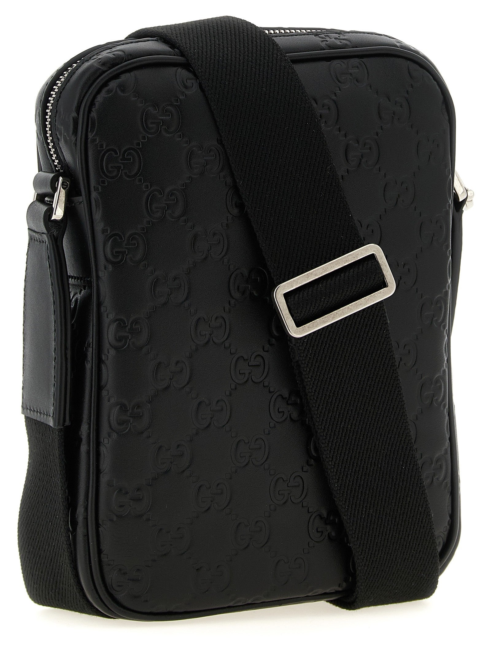 Gucci GG Emblem Small Crossbody Bag Black