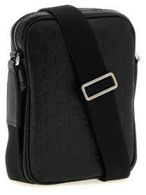 Gucci GG Emblem Small Crossbody Bag Black